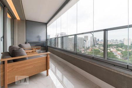 Studio para alugar com 46m², 1 quarto e 1 vagaVaranda