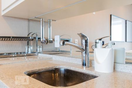 Cozinha - Detalhe de kitnet/studio para alugar com 1 quarto, 46m² em Pinheiros, São Paulo