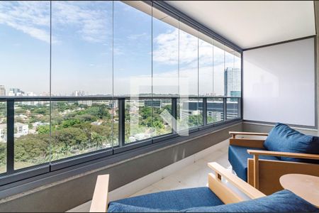 Studio para alugar com 46m², 1 quarto e 1 vaga Studio para alugar com 46m², 1 quarto e 1 vagaVaranda