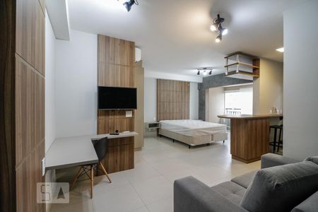 Sala de kitnet/studio à venda com 1 quarto, 42m² em Empresarial 18 do Forte, Barueri