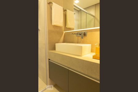 Banheiro de kitnet/studio para alugar com 1 quarto, 41m² em Brooklin Paulista, São Paulo