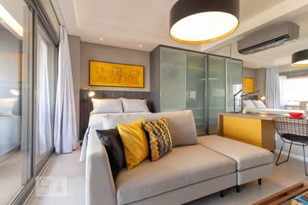 Studio/ Sala de kitnet/studio para alugar com 1 quarto, 41m² em Brooklin Paulista, São Paulo