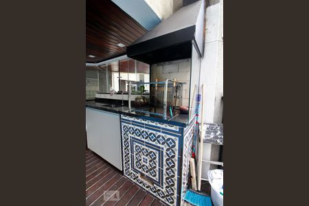 Detalhe da varanda gourmet de apartamento à venda com 1 quarto, 84m² em Vila Suzana, São Paulo