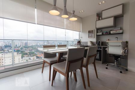 Varanda de kitnet/studio à venda com 1 quarto, 39m² em Brooklin Paulista, São Paulo