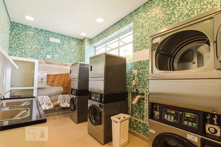 Studio para alugar com 46m², 1 quarto e 1 vagaLavanderia
