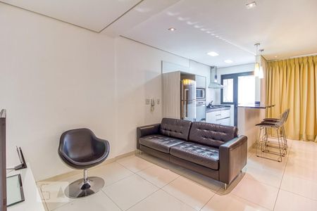 Sala de apartamento para alugar com 1 quarto, 70m² em Vila Olimpia, São Paulo