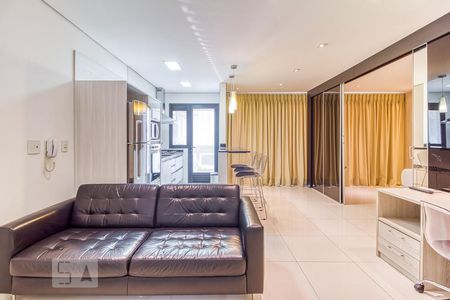 Sala de apartamento para alugar com 1 quarto, 70m² em Vila Olimpia, São Paulo