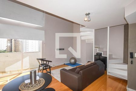 Sala de apartamento à venda com 1 quarto, 68m² em Vila Andrade, São Paulo