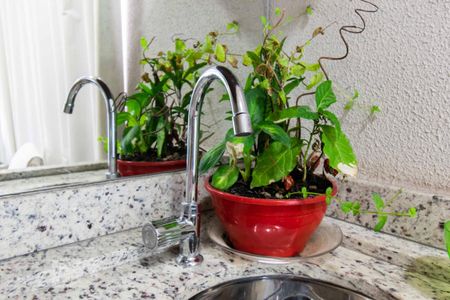 Pia do Espaço Gourmet na Sala de apartamento à venda com 2 quartos, 70m² em Norte (águas Claras), Brasília