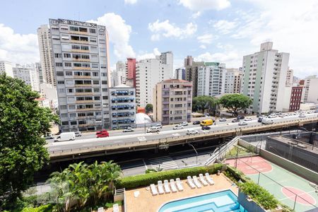 Varanda Vista de apartamento à venda com 2 quartos, 65m² em Barra Funda, São Paulo