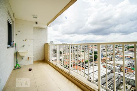 varanda com área de serviço de apartamento para alugar com 1 quarto, 33m² em Mooca, São Paulo