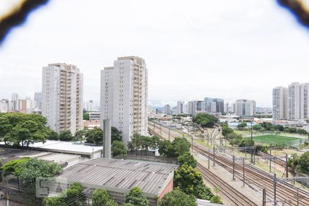 Vista da Sala e da Varanda de apartamento para alugar com 2 quartos, 70m² em Barra Funda, São Paulo