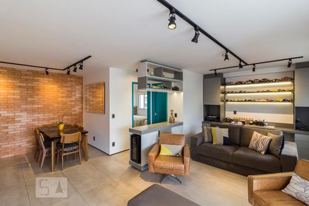 Sala de apartamento para alugar com 1 quarto, 77m² em Alto de Pinheiros, São Paulo