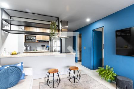 Sala de apartamento à venda com 1 quarto, 51m² em Barra Funda, São Paulo