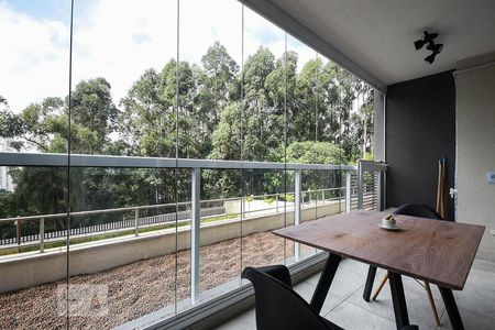 Varanda de kitnet/studio à venda com 1 quarto, 35m² em Real Parque, São Paulo