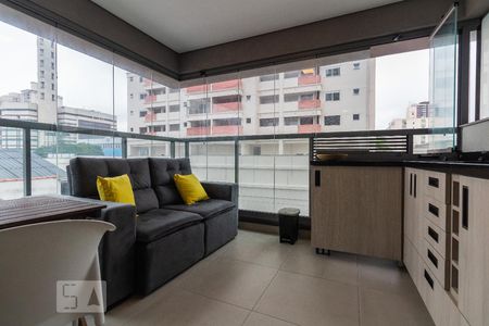 Varanda de kitnet/studio para alugar com 1 quarto, 29m² em Vila Cordeiro, São Paulo