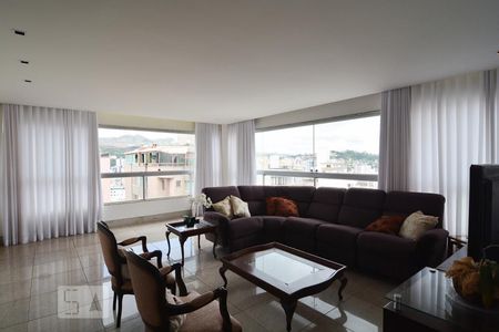 Sala de apartamento à venda com 4 quartos, 154m² em Buritis, Belo Horizonte