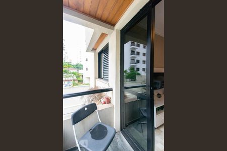 Varanda Sala de apartamento para alugar com 1 quarto, 45m² em Moema, São Paulo