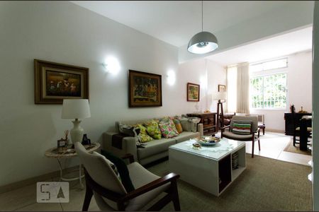 Sala de estar de apartamento para alugar com 2 quartos, 110m² em Leblon, Rio de Janeiro