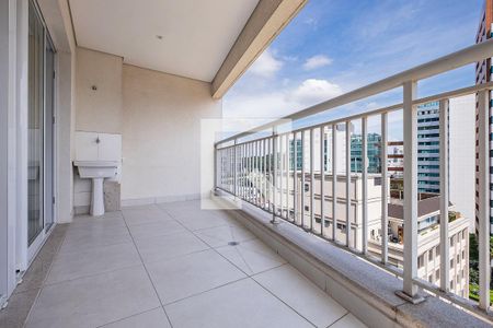 Varanda Sala/Cozinha de apartamento para alugar com 1 quarto, 38m² em Pinheiros, São Paulo