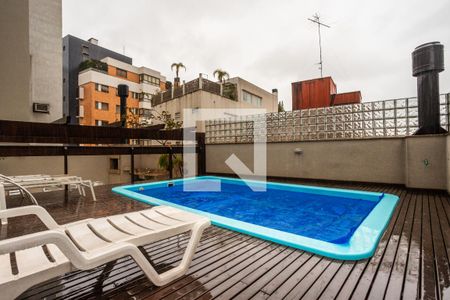 Área comum - Piscina de apartamento para alugar com 1 quarto, 49m² em Independência, Porto Alegre