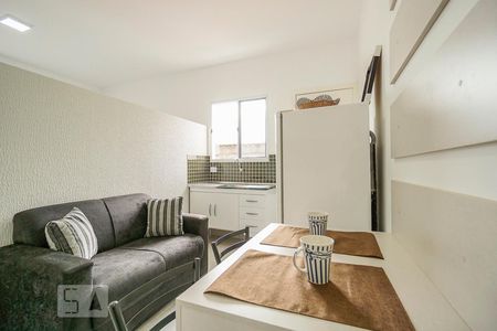 Sala e cozinha de kitnet/studio para alugar com 1 quarto, 35m² em Parque da Mooca, São Paulo