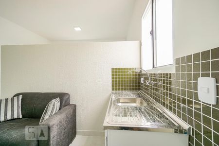 Sala e cozinha de kitnet/studio para alugar com 1 quarto, 35m² em Parque da Mooca, São Paulo