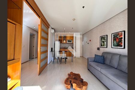 Sala/Cozinha de apartamento para alugar com 1 quarto, 45m² em Itaim Bibi, São Paulo