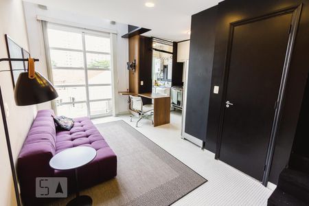 Sala de apartamento à venda com 1 quarto, 50m² em Vila Pompéia, São Paulo