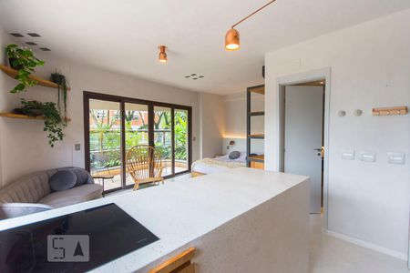 Studio - Sala/Cozinha de apartamento para alugar com 1 quarto, 100m² em Vila Olímpia, São Paulo