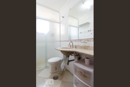 Banheiro da Suíte de apartamento para alugar com 2 quartos, 93m² em Vila Gilda, Santo André