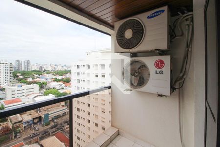 Varanda da Sala de apartamento para alugar com 1 quarto, 82m² em Indianópolis, São Paulo