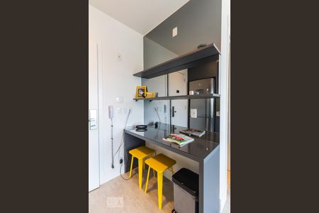 Cozinha de kitnet/studio à venda com 1 quarto, 33m² em Brooklin Paulista, São Paulo