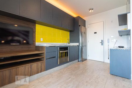Cozinha de kitnet/studio à venda com 1 quarto, 33m² em Brooklin Paulista, São Paulo