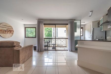 Sala de apartamento à venda com 1 quarto, 58m² em Jardim Ampliação, São Paulo