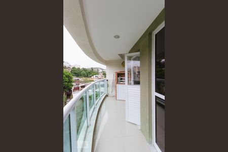 Varanda Gourmet de apartamento à venda com 2 quartos, 60m² em Pechincha, Rio de Janeiro