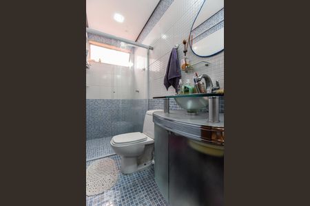 Banheiro de apartamento para alugar com 1 quarto, 45m² em Demarchi, São Bernardo do Campo