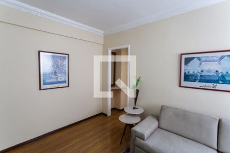 Sala de apartamento à venda com 1 quarto, 69m² em Lourdes, Belo Horizonte