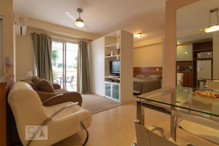 Studio - Sala de kitnet/studio para alugar com 1 quarto, 50m² em Cidade Monções, São Paulo