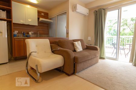 Studio - Sala de kitnet/studio para alugar com 1 quarto, 50m² em Cidade Monções, São Paulo