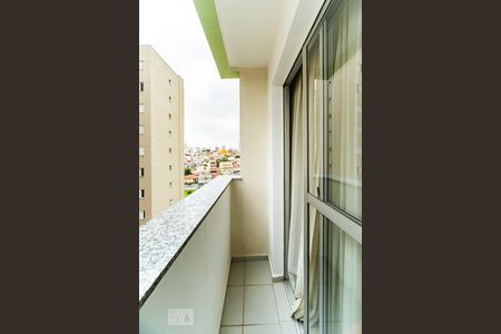 Varanda da Sala de apartamento à venda com 2 quartos, 56m² em Vila Valparaíso, Santo André