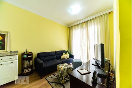 Sala de apartamento à venda com 2 quartos, 56m² em Vila Valparaíso, Santo André