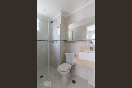 Apartamento à venda com 64m², 2 quartos e 1 vagaBanheiro da suíte 