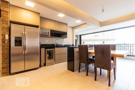 Sala com Cozinha de apartamento à venda com 2 quartos, 90m² em Alphaville Empresarial, Barueri