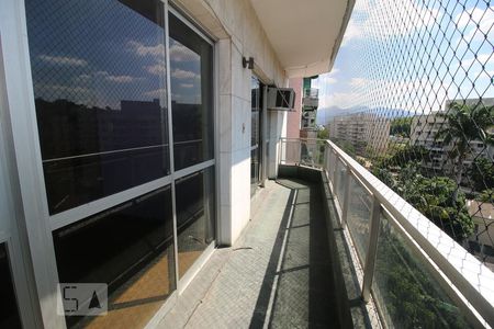 Varanda da Suite de apartamento à venda com 3 quartos, 126m² em Pechincha, Rio de Janeiro