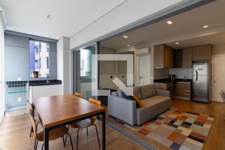 Varanda de apartamento para alugar com 1 quarto, 45m² em Indianópolis, São Paulo