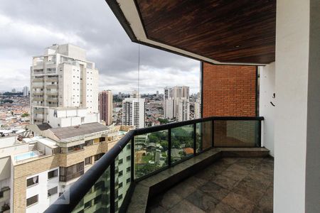 Varanda da Sala de apartamento para alugar com 3 quartos, 168m² em Jardim Anália Franco, São Paulo