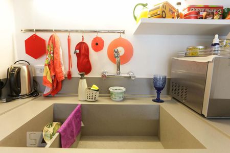 Cozinha de apartamento para alugar com 1 quarto, 56m² em Jardim Paulista, São Paulo