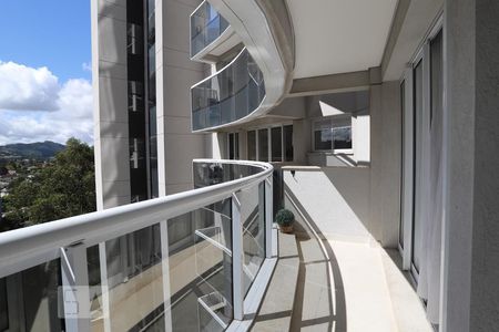 Varanda de apartamento à venda com 1 quarto, 50m² em Empresarial 18 do Forte, Barueri