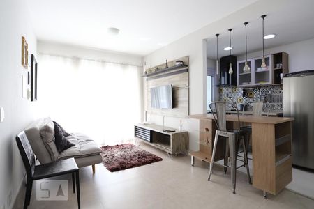 Sala de apartamento à venda com 1 quarto, 50m² em Empresarial 18 do Forte, Barueri